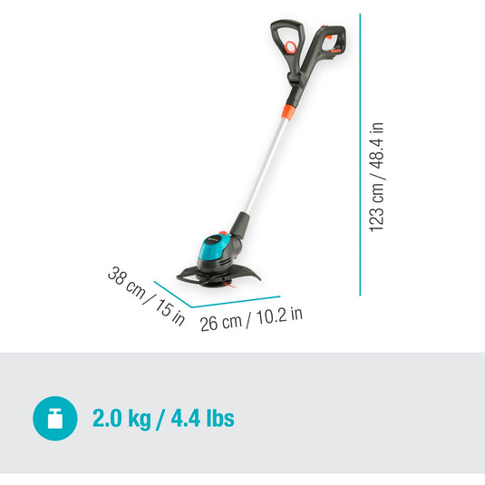 Gardena easycut 23 18v p4a solo grastrimmer (grijs turquoise, 14700-55, accu niet inbegrepen)
