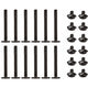 Alphacool radiatorschroeven m3x30 mm m3x5 mm schroevenset (zwart, 24-delig)