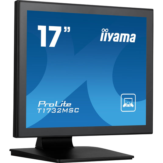 Iiyama prolite t1732msc-b1sag 17 touchscreen monitor (zwart (mat), hdmi, displayport, vga, usb-b)