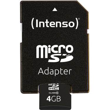 Intenso microsdhc 4gb class 10 geheugenkaart (incl. sd adapter)