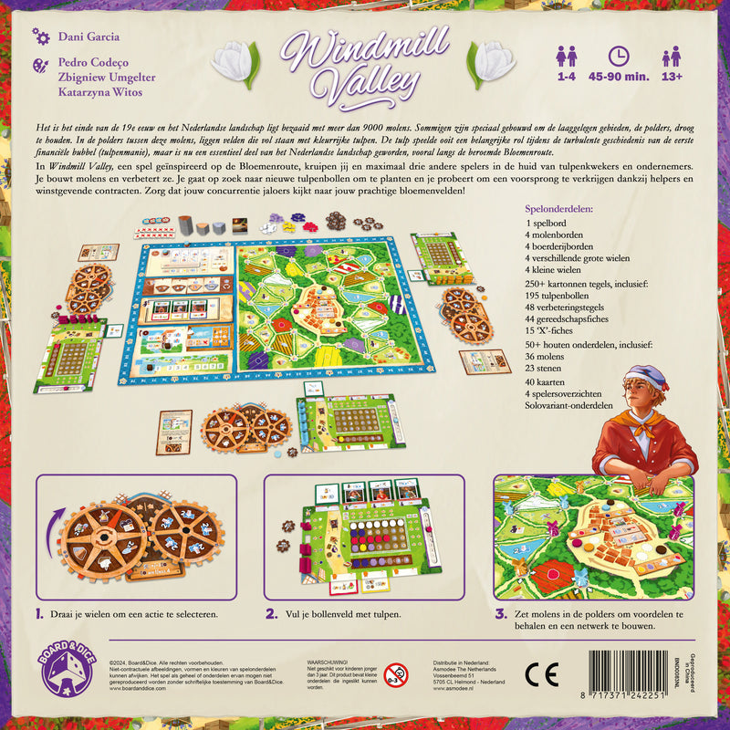 Load image into Gallery viewer, Asmodee board dice windmill valley - nederlandstalig bordspel voor 1-4 spelers
