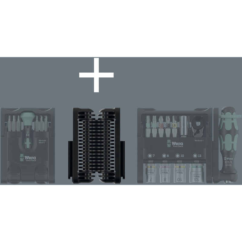 Load image into Gallery viewer, Wera tool-check modular set imperial 1, 50‑delig bitset (zwart groen)
