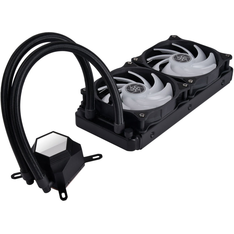Load image into Gallery viewer, Silverstone sst-pf240-argb-v2 waterkoeling (zwart, incl. rgb controller)
