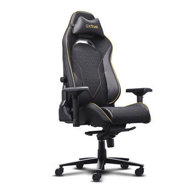 Trust gxt 721 ruya pro premium comfortabele gaming stoel (zwart geel)