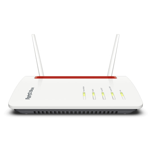 Fritz! box 6850 4g edition international router (wit rood, mesh wi-fi, 4g 3g)