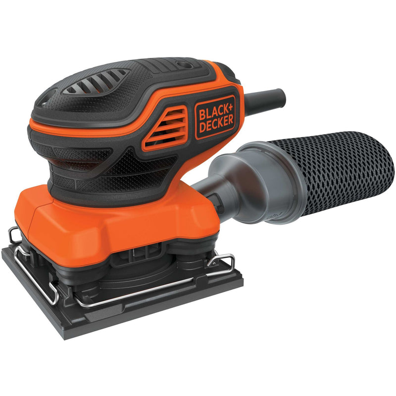 Load image into Gallery viewer, Black+decker 220w 1 4 vel schuurmachine met handpalmschakelaar ka450-qs vlakschuurmachine (oranje zwart)

