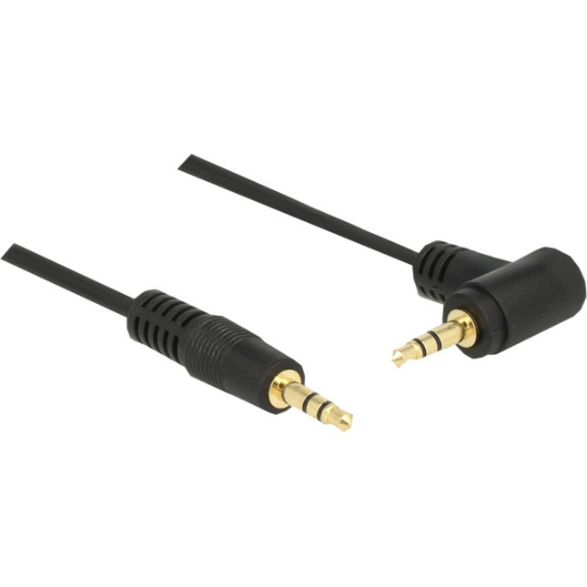 Load image into Gallery viewer, Delock 3,5 mm naar 3,5 mm 90° kabel (zwart, 1 meter)
