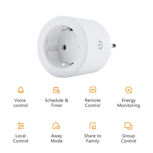 Imou ce2p smart plug (4 stuks) stekker (bluetooth 5.0, matter)