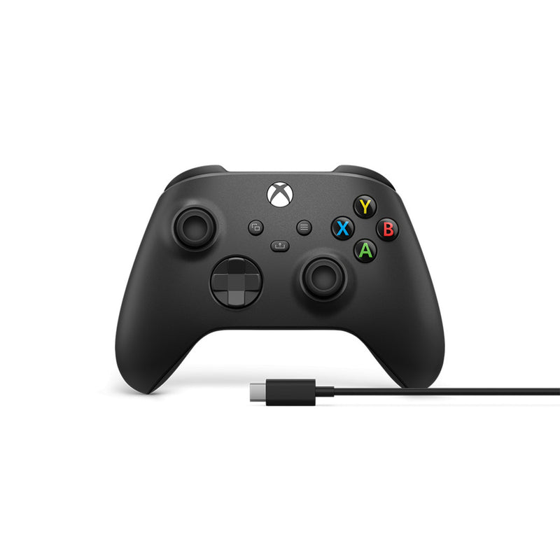 Load image into Gallery viewer, Microsoft xbox wireless controller + usb-c kabel (zwart, incl. usb-c-kabel | pc, xbox one, xbox series x, xbox series s)
