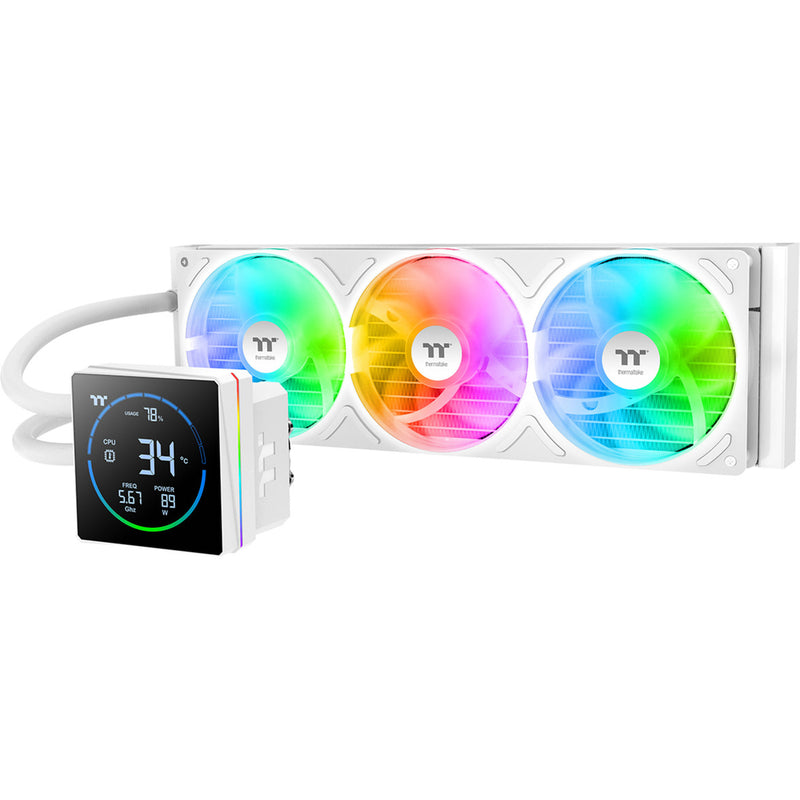 Load image into Gallery viewer, Thermaltake th360-s v3 argb sync aio liquid cooler - snow edition waterkoeling (wit)
