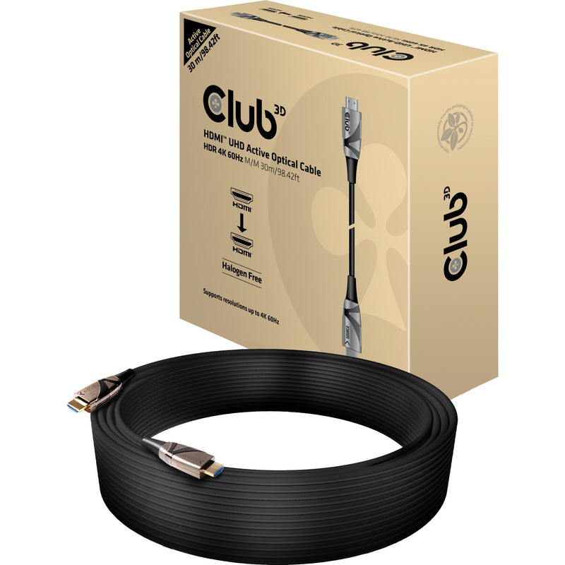 Load image into Gallery viewer, Club 3d hdmi 2.0 uhd active optical hdr kabel (zwart, 30 meter, 4k 60hz)

