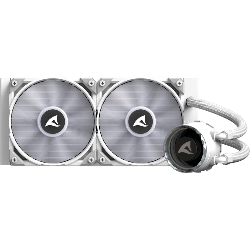 Load image into Gallery viewer, Sharkoon s80 rgb white waterkoeling (wit, 4-pins pwm fan-connector)
