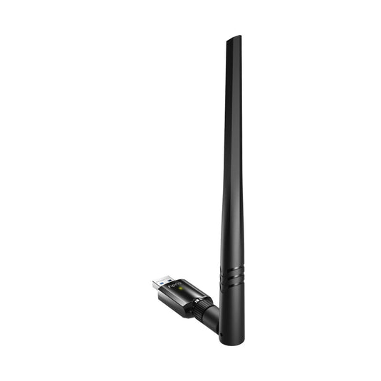 Cudy ac1300 wi-fi high-gain usb wlan adapter (zwart)
