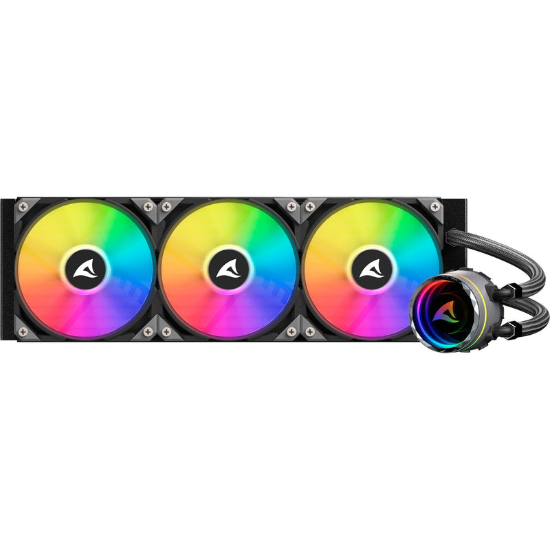 Load image into Gallery viewer, Sharkoon s90 rgb waterkoeling (zwart, 4-pins pwm fan-connector)
