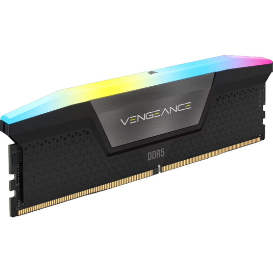 Corsair 16 gb ddr5-5200 (2x 8 gb) kit werkgeheugen (zwart, cmh16gx5m2b5200c40, vengeance rgb, xmp)