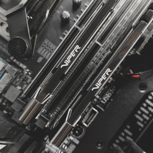 Patriot 16 gb ddr4-3200 kit werkgeheugen (grijs, pvs416g320c6k, viper steel, xmp)
