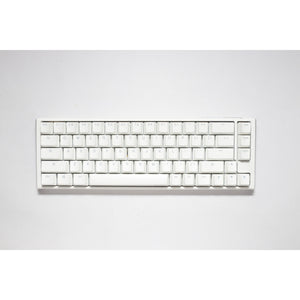 Ducky one 3 classic pure white sf rgb mechanisch toetsenbord (wit, us lay-out (qwerty), cherry mx brown, 65%, rgb leds, double-shot pbt, hot-swappable, quack mechanics)