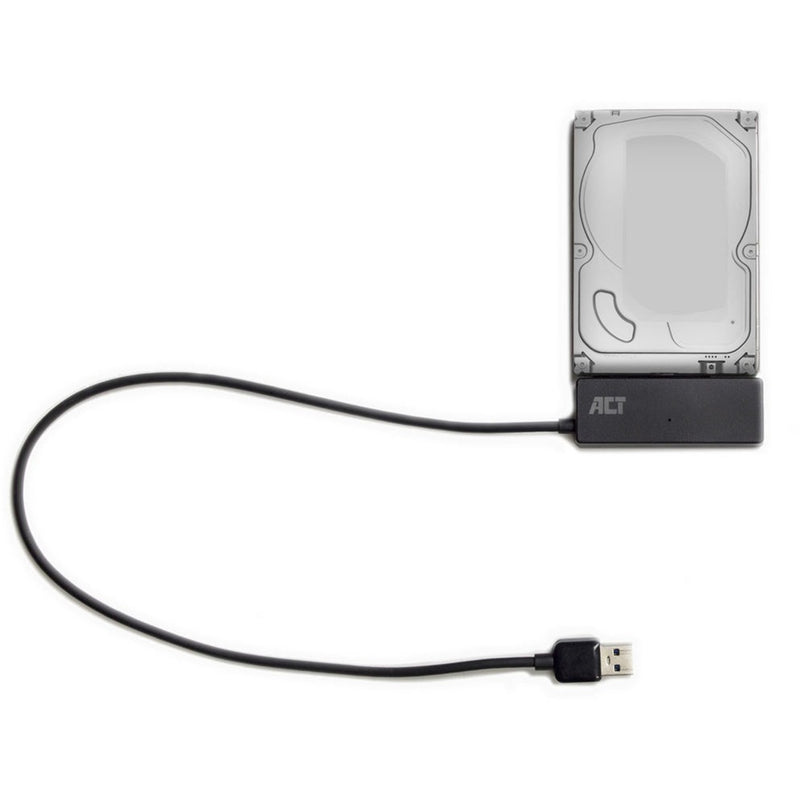Load image into Gallery viewer, Act connectivity usb 3.2 gen1 naar 2,5 3,5 inch sata adapterkabel voor ssd hdd (zwart, usb 3.2 (5 gbit s))

