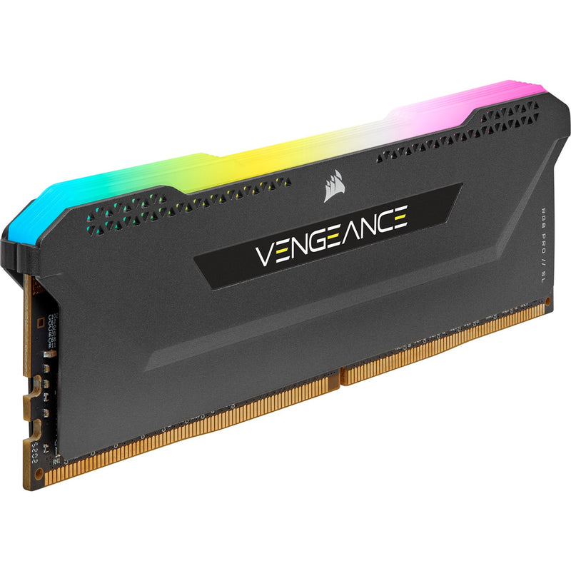 Load image into Gallery viewer, Corsair 16 gb ddr4-3200 (2x 8 gb) kit werkgeheugen (zwart, cmh16gx4m2e3200c16, vengeance rgb pro sl, xmp 2.0)
