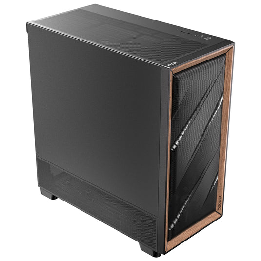 Antec flux se midi tower behuizing (zwart | 2x usb-a | 1x usb-c)