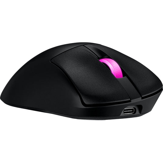 Asus rog keris ii origin gaming mouse (zwart, 42.000 dpi, rgb, usb, 2.4ghz, bluetooth)