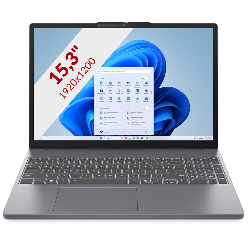 Load image into Gallery viewer, Lenovo ideapad slim 3 15irh10 (83k100tbmh) 15.3 laptop (grijs | core i5-13420h | intel uhd graphics | 24 gb | 512 gb ssd)
