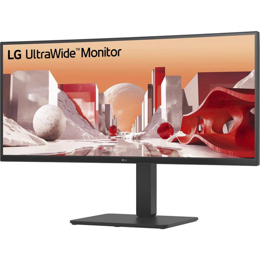Lg 34ba75qe 34 curved ultrawide monitor (zwart, 1x displayport, 2x hdmi, 1x usb-c, 4x usb-a, 1x rj-45)