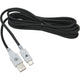 Powera usb-c-kabel voor playstation 5 (zwart wit, 3 meter)