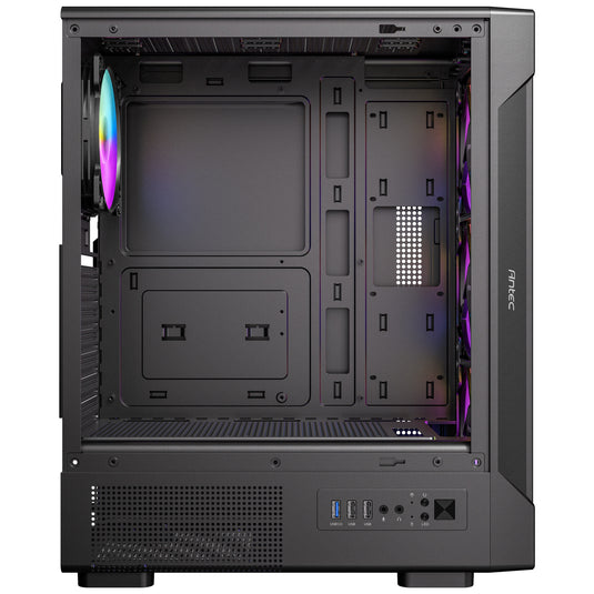 Antec vx320 argb midi tower behuizing (zwart | 3x usb-a | tempered glass)