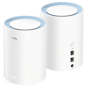 Cudy ac1200 mesh wi-fi system (2-pack) mesh router (wit)