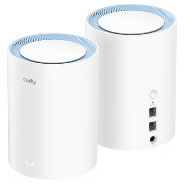 Cudy ac1200 mesh wi-fi system (2-pack) mesh router (wit)