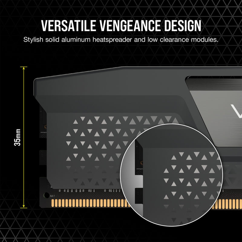 Load image into Gallery viewer, Corsair vengeance 32 gb ddr5-6000 (2x 16 gb) werkgeheugen (grijs, cmk32gx5m2b6000z30, expo)
