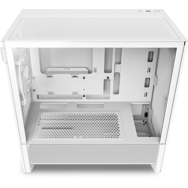 Load image into Gallery viewer, Nzxt h3 flow midi tower behuizing (wit (mat) | 1x usb-a | 1x usb-c | tempered glass)
