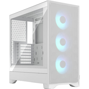 Fractal design pop 2 air rgb midi tower behuizing (wit | 1x usb-a | 1x usb-c | rgb | tempered glass)