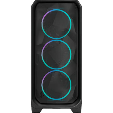 Fractal design meshify 3 rgb midi tower behuizing (zwart | 2x usb-a | 1x usb-c | rgb | tempered glass)