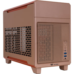 Thermaltake tr100 gravel sand mini tower behuizing (lichtbruin | 2x usb-a | 1x usb-c)