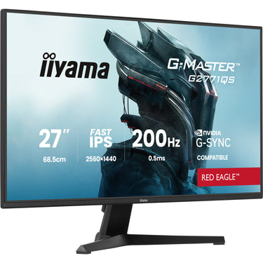 Iiyama g-master red eagle g2771qs-b1 27 gaming monitor (zwart, 2x hdmi, displayport, 200 hz)