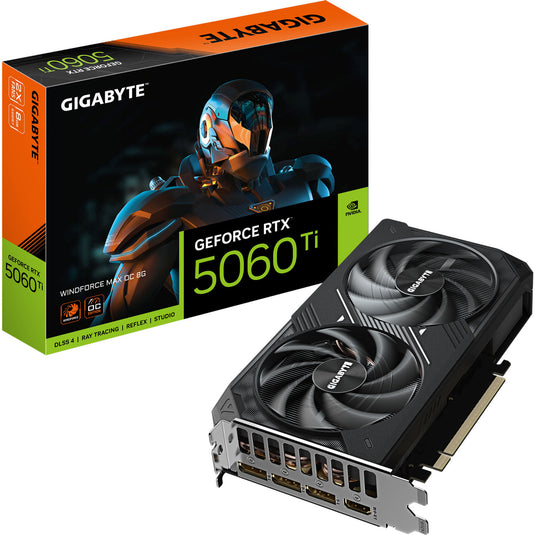 Gigabyte geforce rtx 5060 ti windforce max oc 8g grafische kaart (dlss 4, 3x displayport, 1x hdmi 2.1)