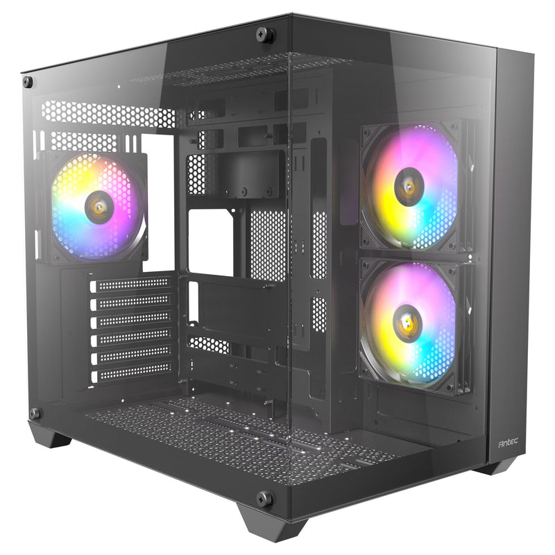 Load image into Gallery viewer, Antec cx800 argb midi tower behuizing (zwart | 2x usb-a | tempered glass)
