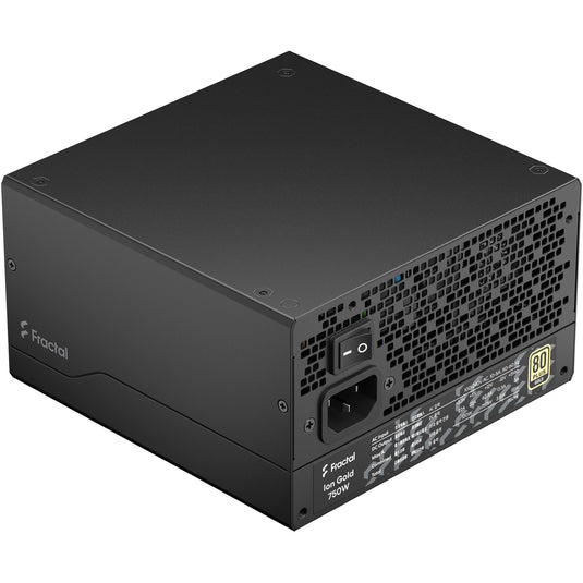 Fractal design ion gold 3 modulaire 750 watt voeding (zwart, 1x 12v-2x6, 3x pcie)