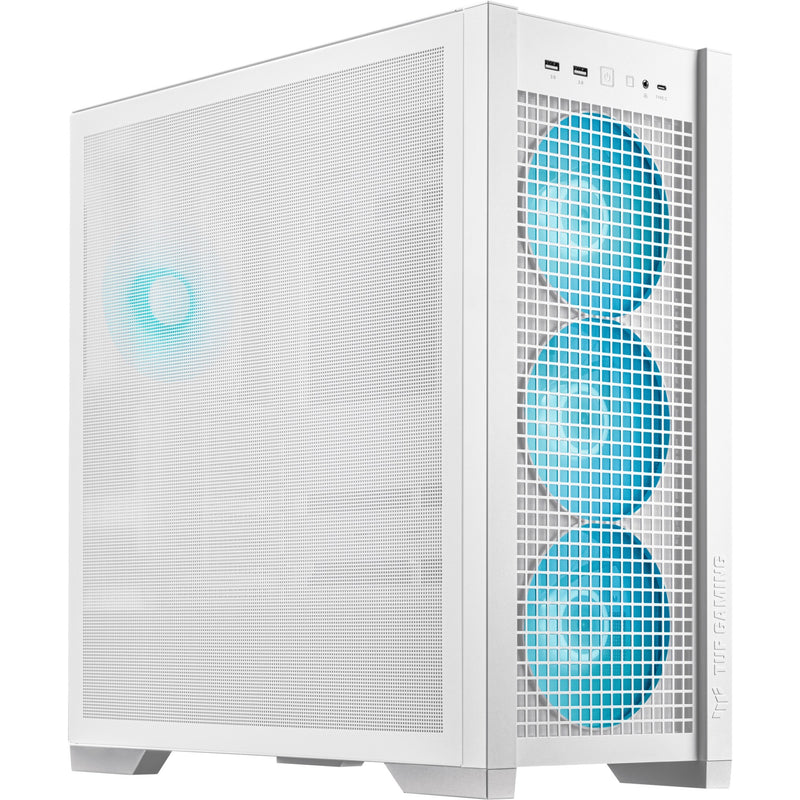 Load image into Gallery viewer, Asus tuf gaming gt302 argb midi tower behuizing (wit | 2x usb-a | 1x usb-c | rgb | tempered glass)
