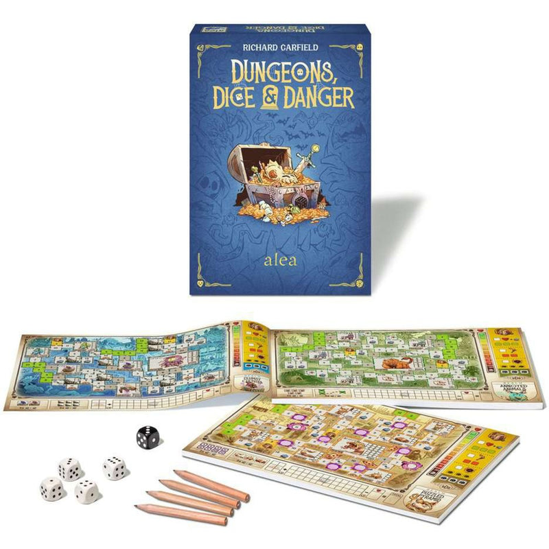Load image into Gallery viewer, Ravensburger dungeons, dice and danger bordspel (engels, 1 - 4 spelers, 30 - 45 minuten, vanaf 12 jaar)
