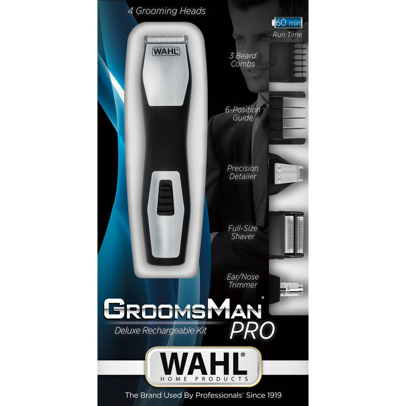 Load image into Gallery viewer, Wahl home products groomsman pro baardtrimmer (zwart zilver)
