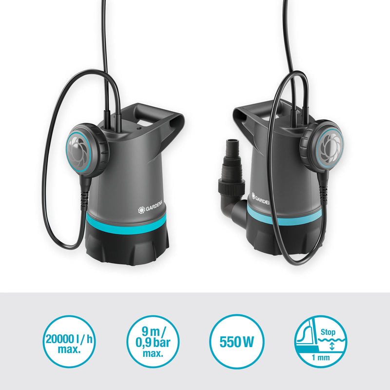 Load image into Gallery viewer, Gardena dompelpomp 20000 basic voor helder water, 20.000 l h
