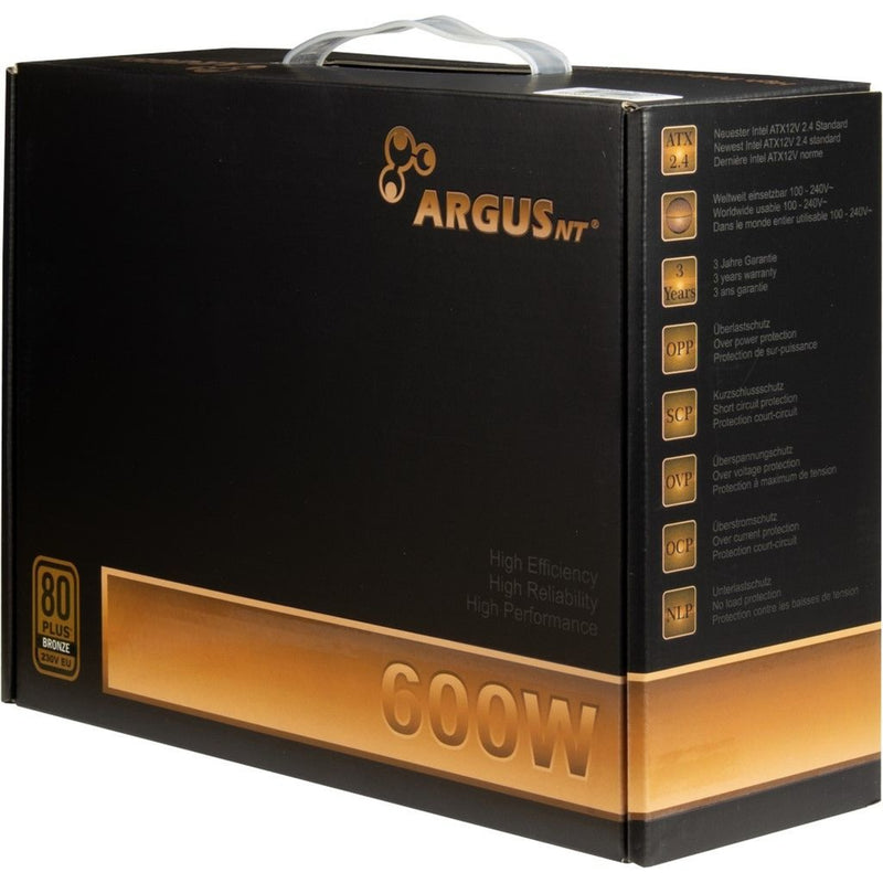 Load image into Gallery viewer, Inter-tech argus bps-600 600 watt voeding (zwart, 4x pcie)
