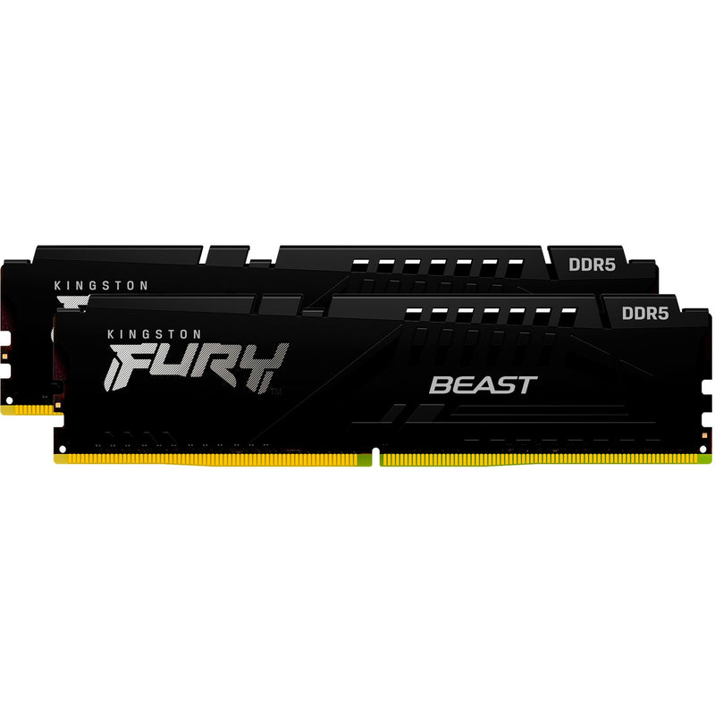 Load image into Gallery viewer, Kingston fury 64 gb ddr5-6000 (2x 32 gb) kit werkgeheugen (zwart, kf560c30bbek2-64, beast, xmp, expo)
