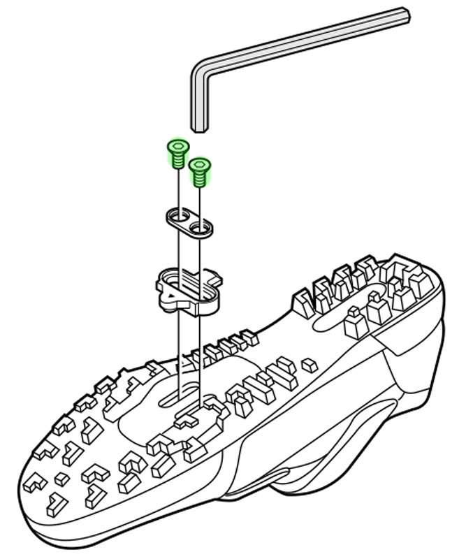 Load image into Gallery viewer, Shimano bolt m5x10 for spd cleats sm-sh50 51 52 55 56
