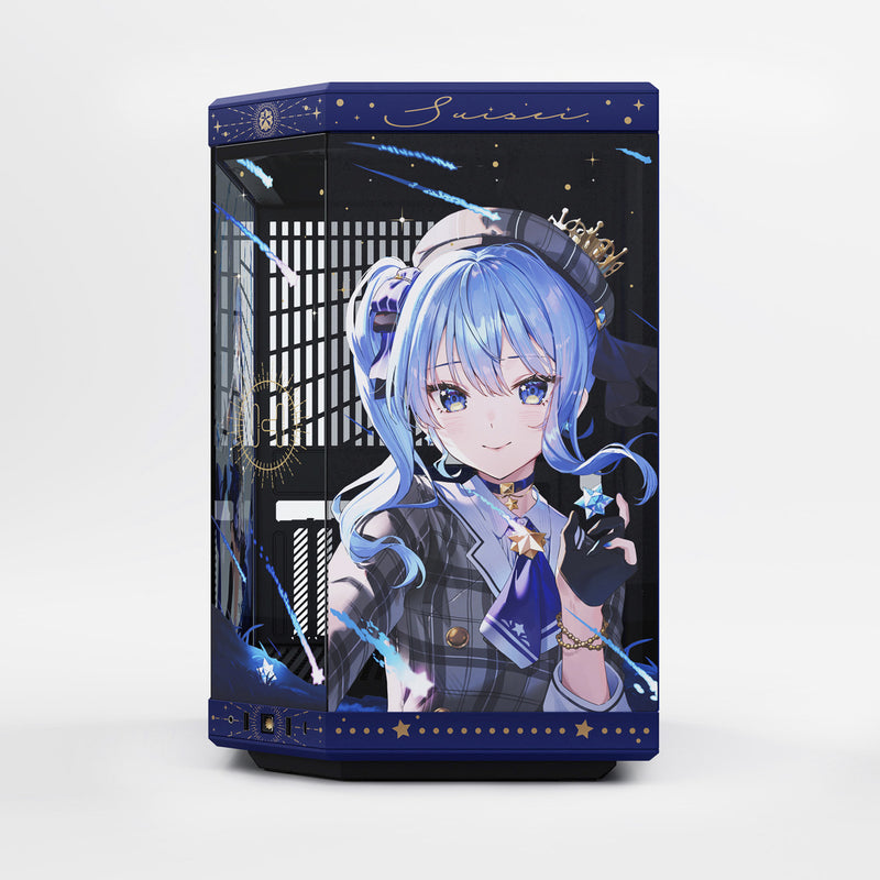 Load image into Gallery viewer, Hyte hoshimachi suisei y70 midi tower behuizing (blauw | 2x usb-a | 1x usb-c | tempered glass)
