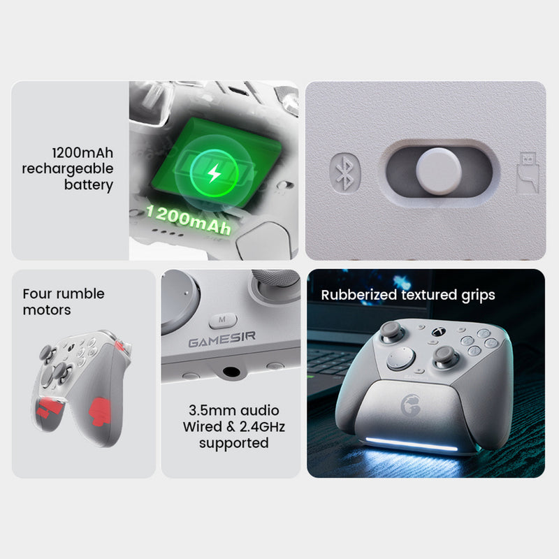 Load image into Gallery viewer, Gamesir g7 pro tri-mode - shadow ember gamepad (zwart donkerrood, xbox series x|s, xbox one, pc, android, steam)
