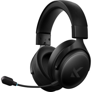 Mchose v9 wireless over-ear gaming headset (zwart, pc laptop playstation switch smartphone, 2.4g bluetooth wired type-c)
